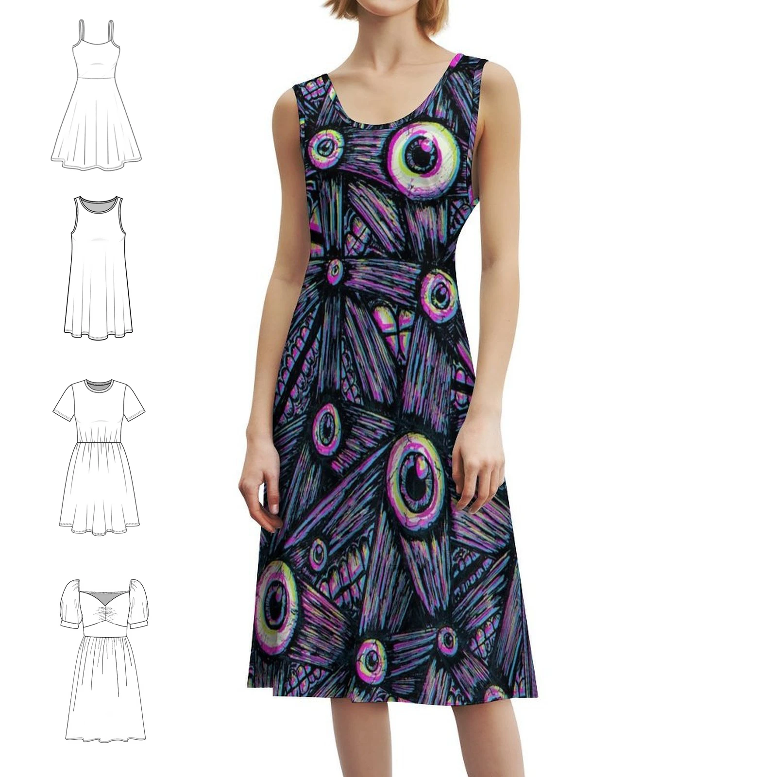 Красочные глаза и зубы Милое платье с вырезом в форме сердца Элегантное летнее праздничное платье для женщин Mutant Mouth Зубы Глазное яблоко Trippy
Красочные глаза и зубы Милое платье с вырезом в форме сердца Элегантное летнее праздничное платье для женщин Mutant Mouth Зубы Глазное яблоко Trippy