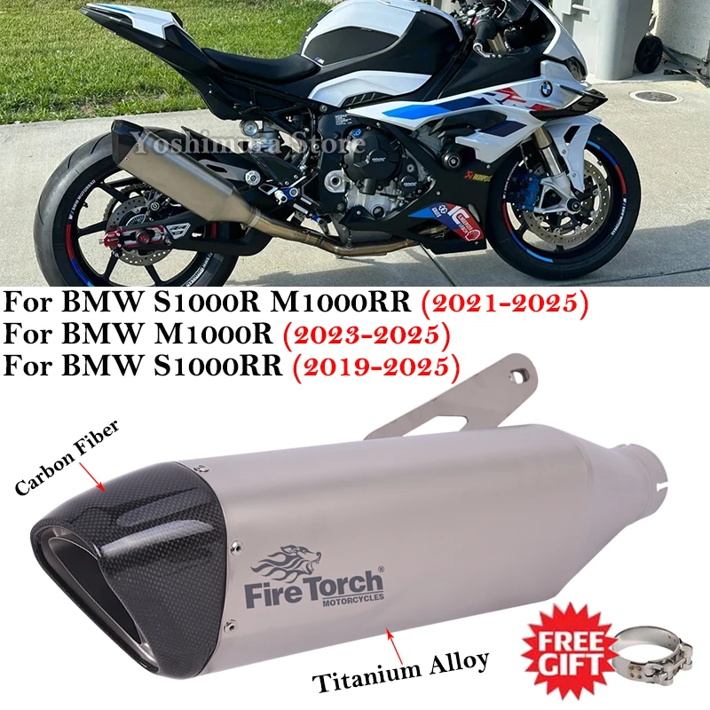 Motorcycle Exhaust System Carbon Link Pipe Titanium Alloy Muffler No DB Killer For BMW S1000RR S1000R M1000R M1000RR 2019 - 2025
Motorcycle Exhaust System Carbon Link Pipe Titanium Alloy Muffler No DB Killer For BMW S1000RR S1000R M1000R M1000RR 2019 - 2025