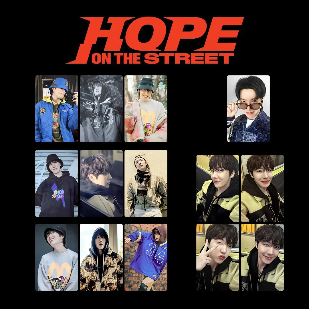 Kpop Photocard 14pcs J-hope LOMO Card Special Album ON THE STREET HD Printing Card Gift Fans Collection
Kpop Photocard 14pcs J-hope LOMO Card Special Album ON THE STREET HD Printing Card Gift Fans Collection