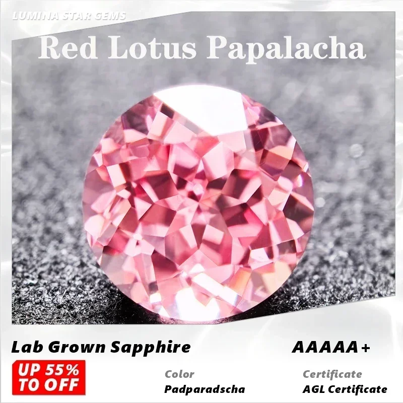 L-Lab Grown Padparadscha Round Cut Red Lotus Color Extremely Shiny Quality DIY Ring Necklace Earrings Main Materials Certificate
L-Lab Grown Padparadscha Round Cut Red Lotus Color Extremely Shiny Quality DIY Ring Necklace Earrings Main Materials Certificate