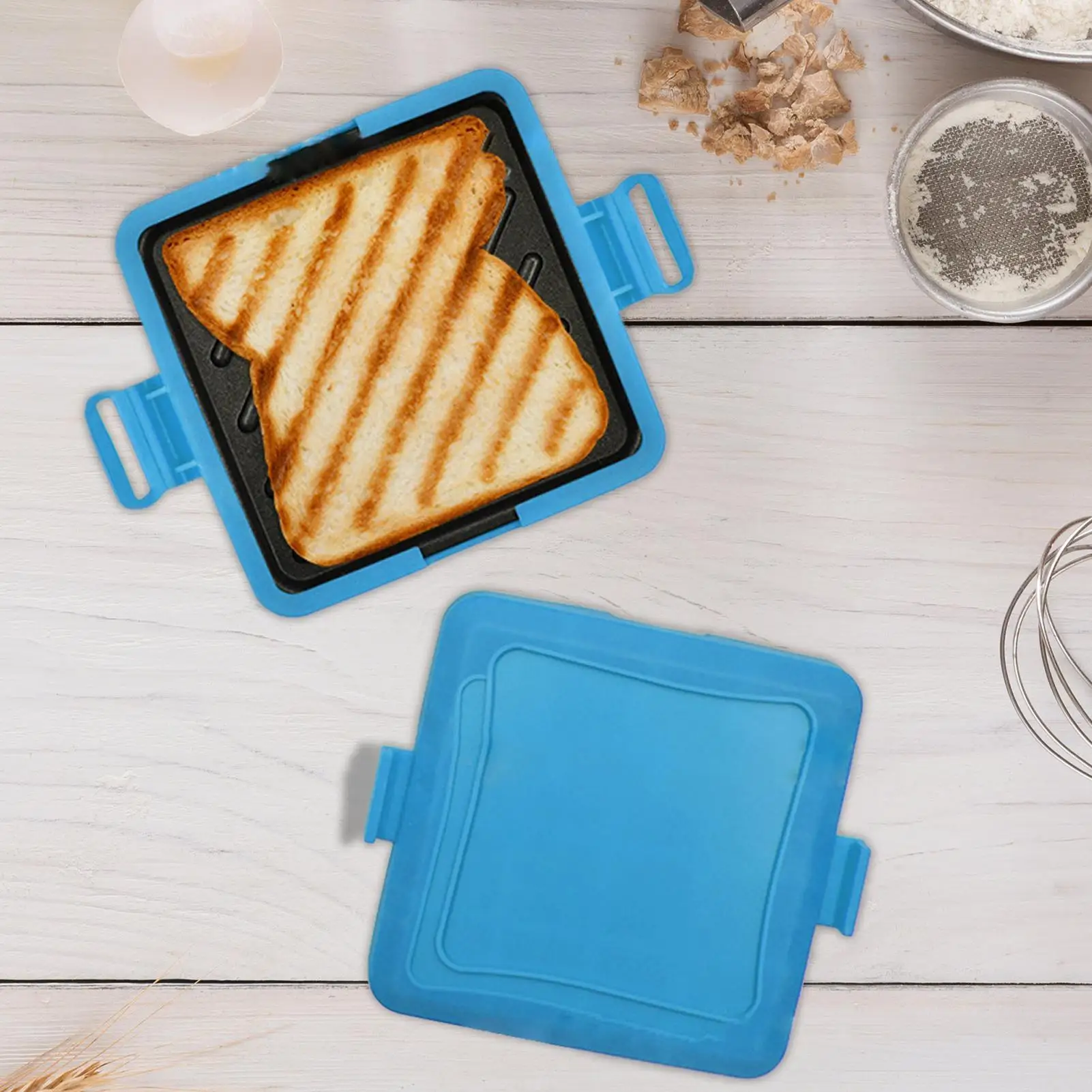 Sandwich Press for microwave Toaster Sandwich Maker Smokeless Machine Cooker Griller Wireless Appliances Portable for Breakfast
Sandwich Press for microwave Toaster Sandwich Maker Smokeless Machine Cooker Griller Wireless Appliances Portable for Breakfast