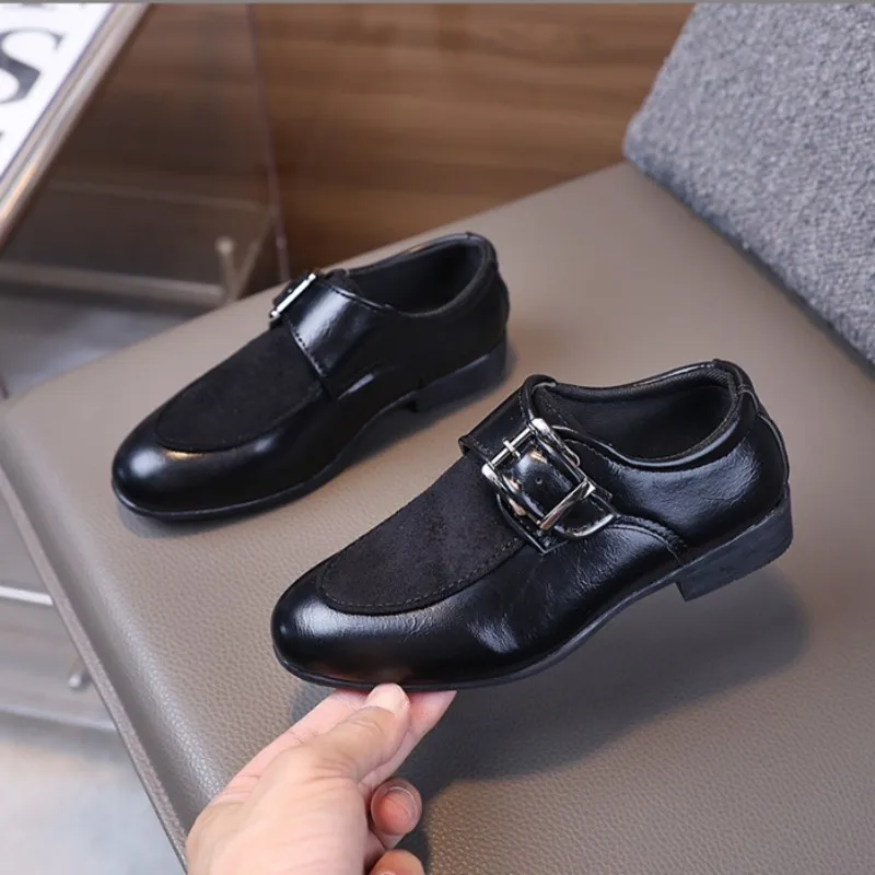 Boys' leather shoes 2025 new formal casual shoes baby British style speech and performance pointed shoes 26-36
Boys' leather shoes 2025 new formal casual shoes baby British style speech and performance pointed shoes 26-36