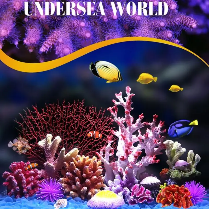 R1WB Artificial Coral Plant Polyresin Aquarium Decor for Fish for Tank Resin Ornament
R1WB Artificial Coral Plant Polyresin Aquarium Decor for Fish for Tank Resin Ornament