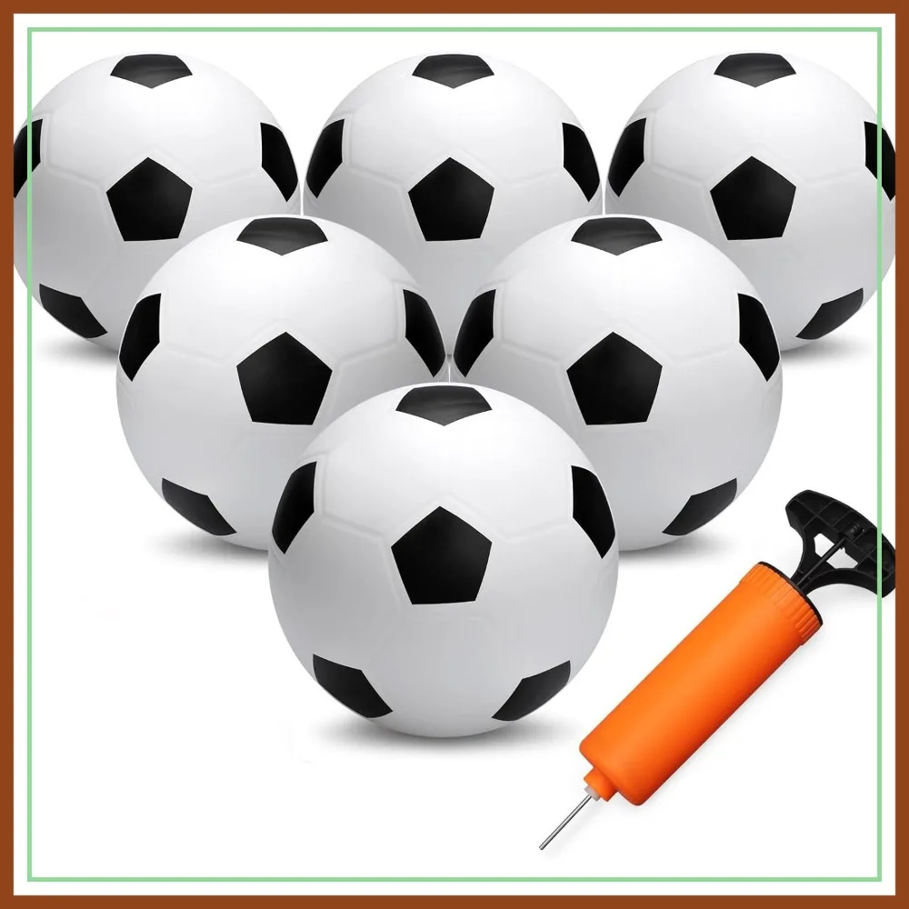 6 Inch Mini Soccer Ball Set for Kids Toddlers - Soft Kickball with Pump for Indoor Outdoor Play
6 Inch Mini Soccer Ball Set for Kids Toddlers - Soft Kickball with Pump for Indoor Outdoor Play