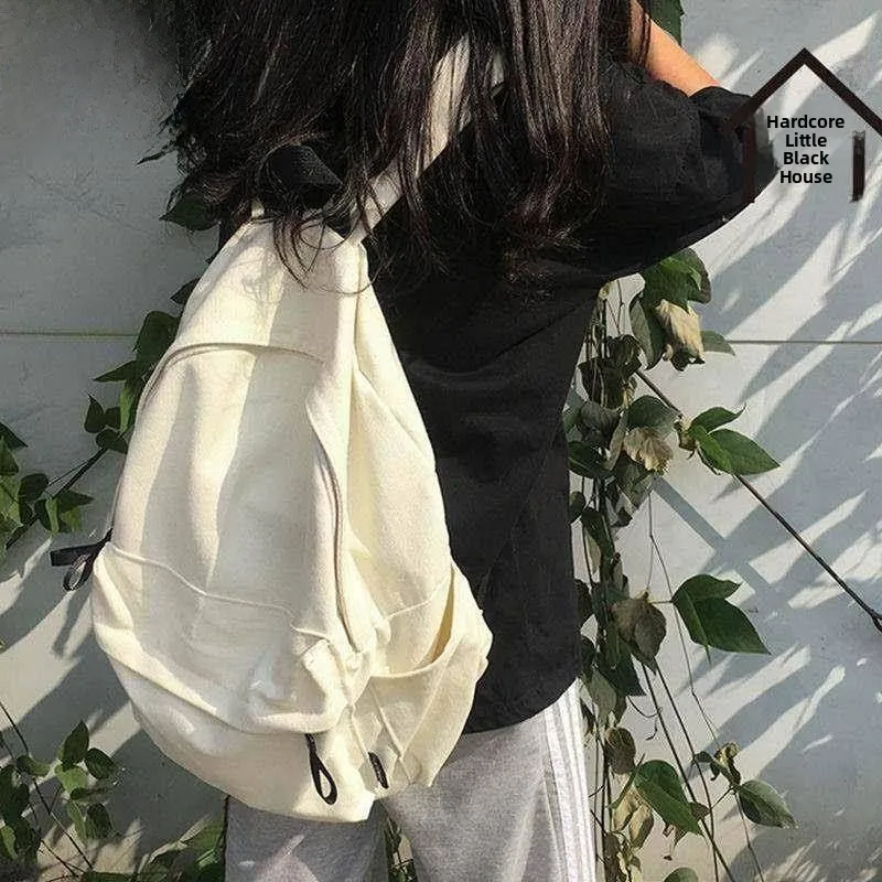 Versatile Canvas Backpack High School Male Model Simple Match Double Shoulder Bag Korean Style Bookbag Unisex Outdoor Travel
Versatile Canvas Backpack High School Male Model Simple Match Double Shoulder Bag Korean Style Bookbag Unisex Outdoor Travel