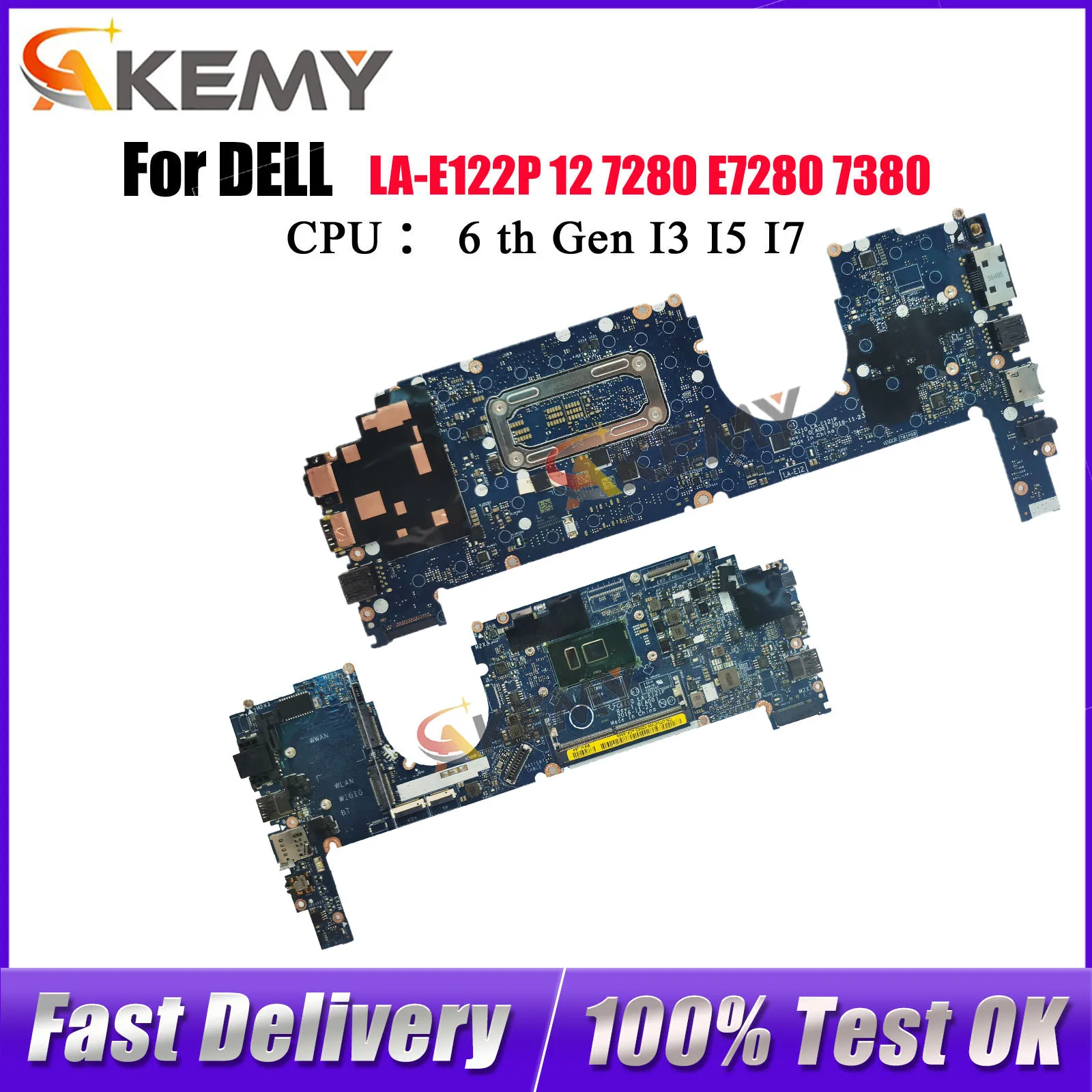 Материнская плата для ноутбука Dell Latitude LA-E121P 7280 LA-E122P с процессором i5/i7 6/7-го поколения, 0R5YF6 0HP2CR 0Y044T 0NYJY5, 100% полностью протестирована.
Материнская плата для ноутбука Dell Latitude LA-E121P 7280 LA-E122P с процессором i5/i7 6/7-го поколения, 0R5YF6 0HP2CR 0Y044T 0NYJY5, 100% полностью протестирована.