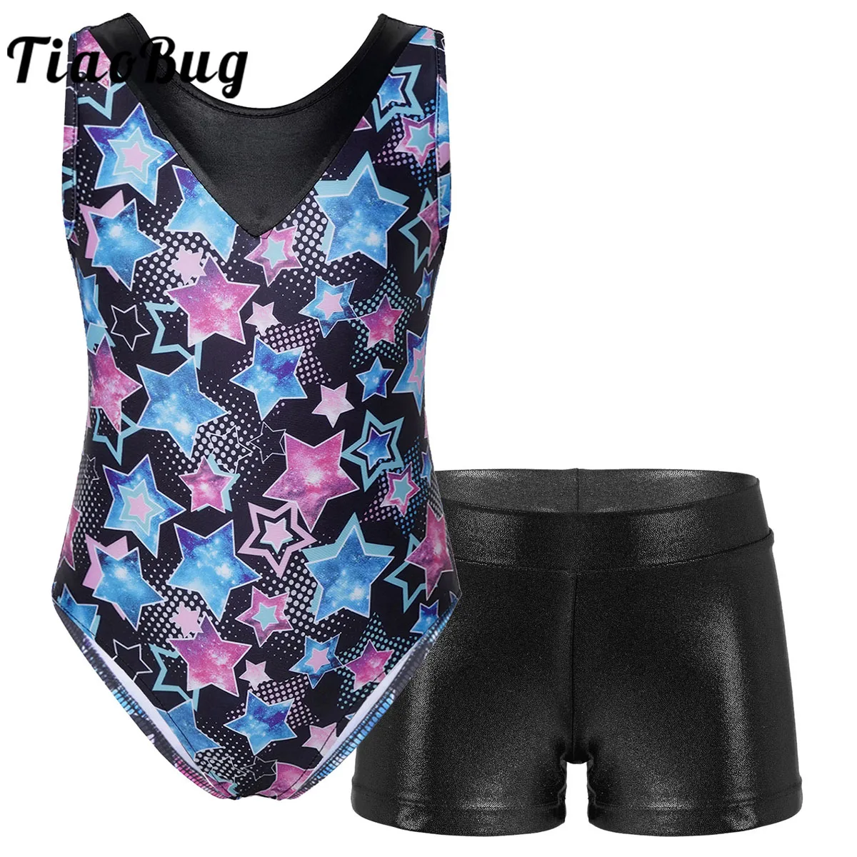 Kids Girls Sleeveless Gymnastics Leotard with Shorts Workout Outfits Cute Cartoon Ballet Dance Bodysuit Jumpsuit Dancewear Set
Kids Girls Sleeveless Gymnastics Leotard with Shorts Workout Outfits Cute Cartoon Ballet Dance Bodysuit Jumpsuit Dancewear Set