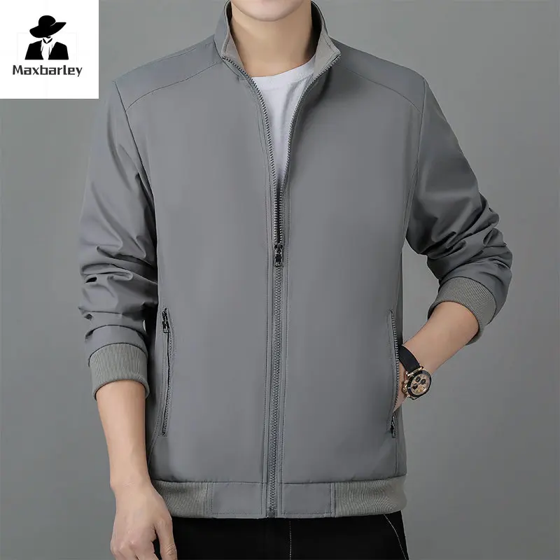 Men's jacket Autumn winter stand collar simple solid color business casual youth jacket for men's wear
Men's jacket Autumn winter stand collar simple solid color business casual youth jacket for men's wear
