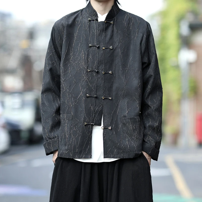 New Chinese Sle Men's Jaet Stand Collar Button Loose Casual Vintage Sun Zhong Mountain Trendy Breathable Long Sve Coat
New Chinese Sle Men's Jaet Stand Collar Button Loose Casual Vintage Sun Zhong Mountain Trendy Breathable Long Sve Coat