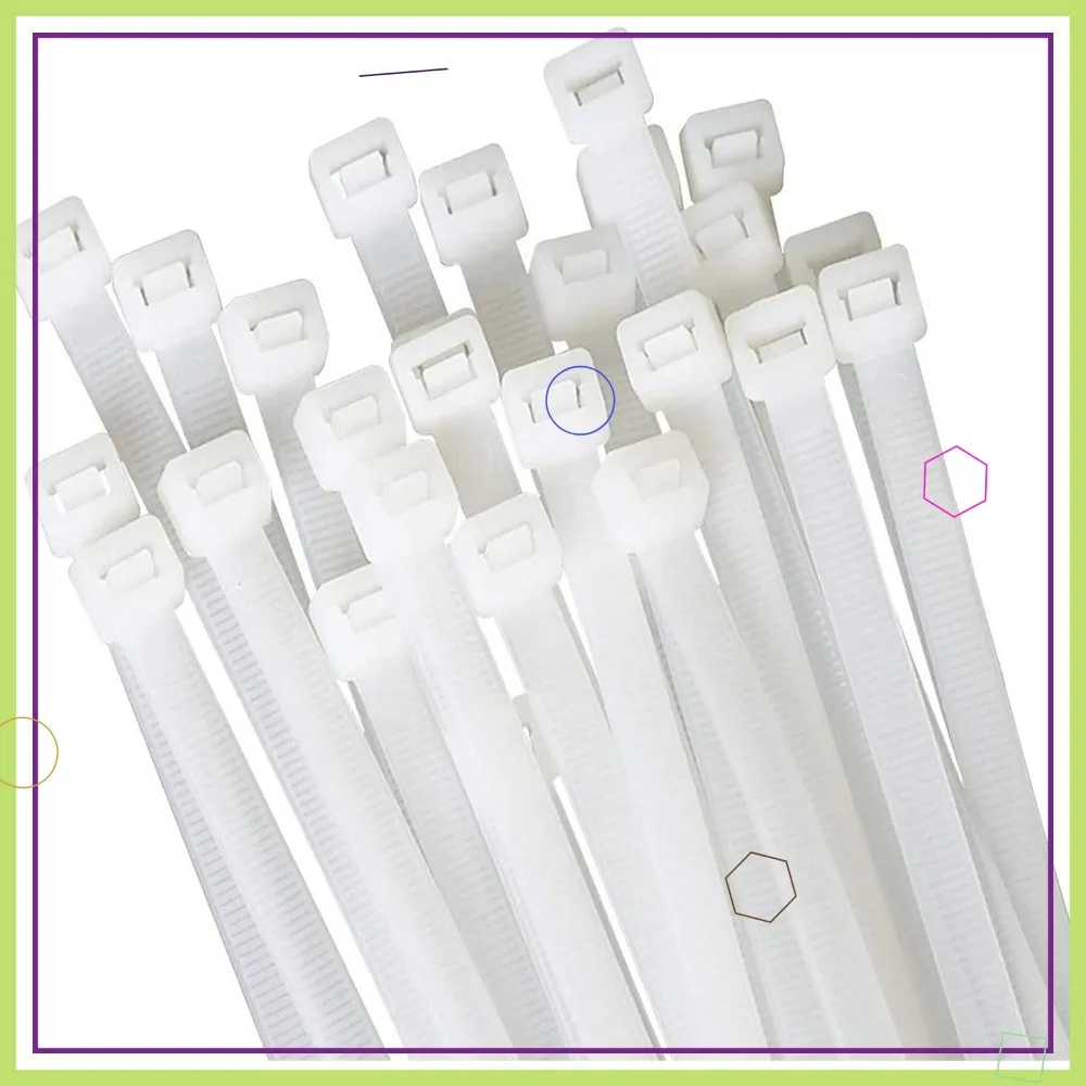 White Zip Ties 18 inch, 100 Pcs Heavy Duty Cable Wraps, 60 lbs Tensile Strength for Outdoor Use
White Zip Ties 18 inch, 100 Pcs Heavy Duty Cable Wraps, 60 lbs Tensile Strength for Outdoor Use