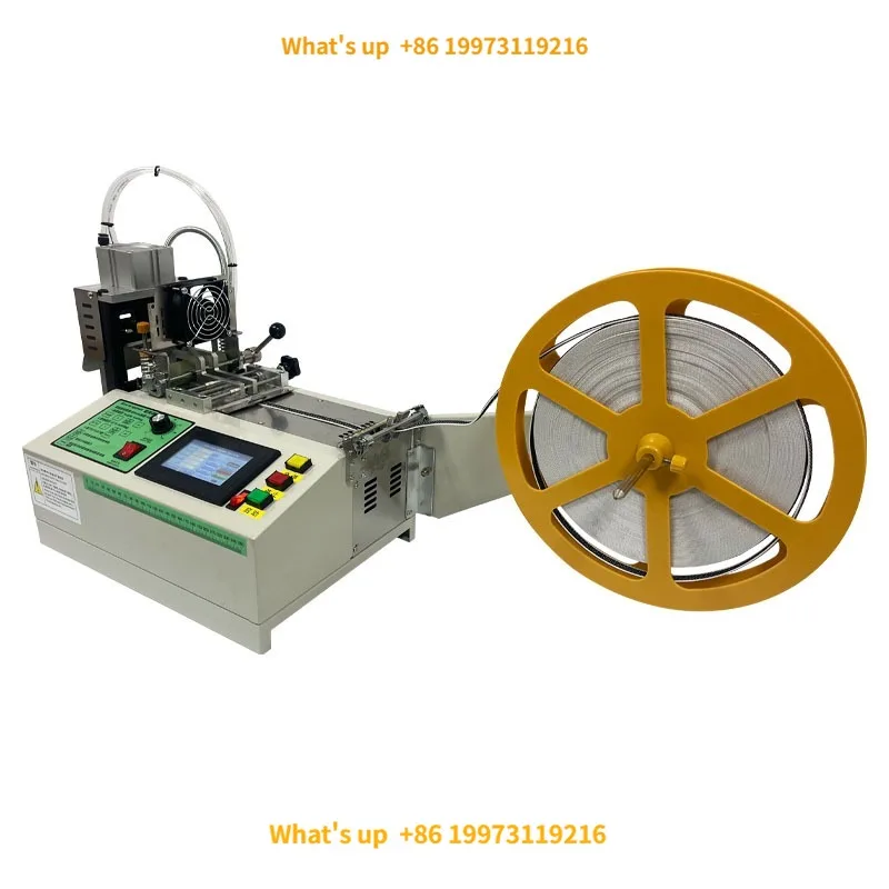 2026 Rotary Angle Hot and Cold Cutting Machine Cuts Webbing, Leather, , Labels, Nylon, Webbing and Polyester.