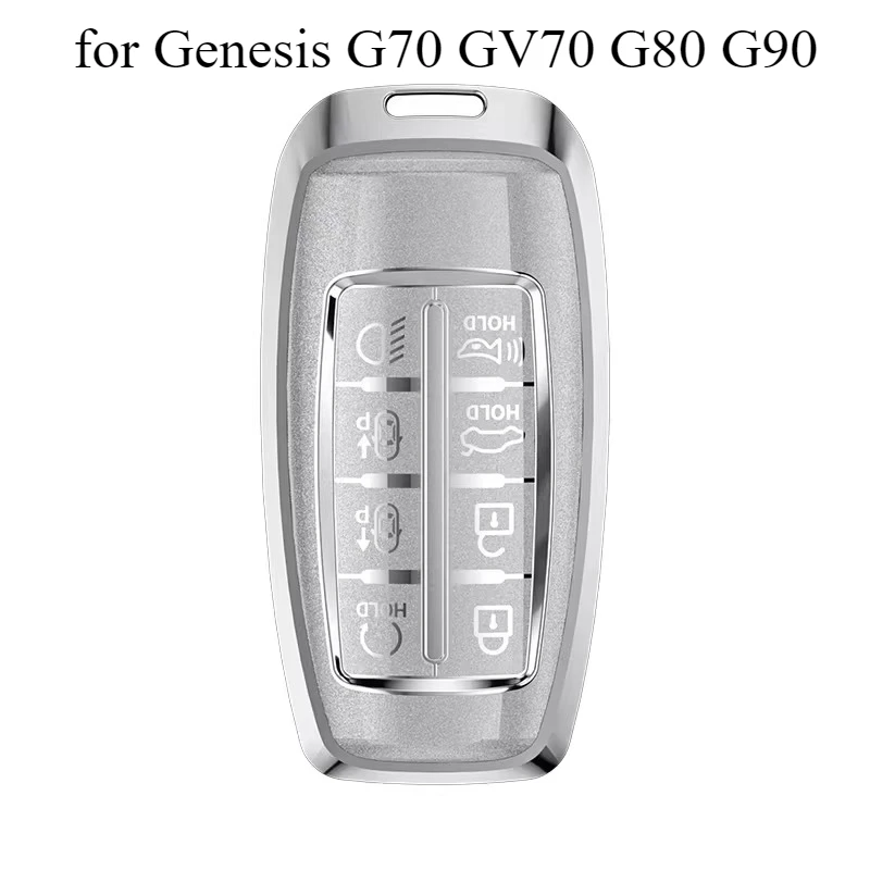 Aluminum Alloy Smart Key Fob Cover for Genesis G70 GV70 G80 G90 | Anti-Scratch Metal Key Case with Keychain
Aluminum Alloy Smart Key Fob Cover for Genesis G70 GV70 G80 G90 | Anti-Scratch Metal Key Case with Keychain