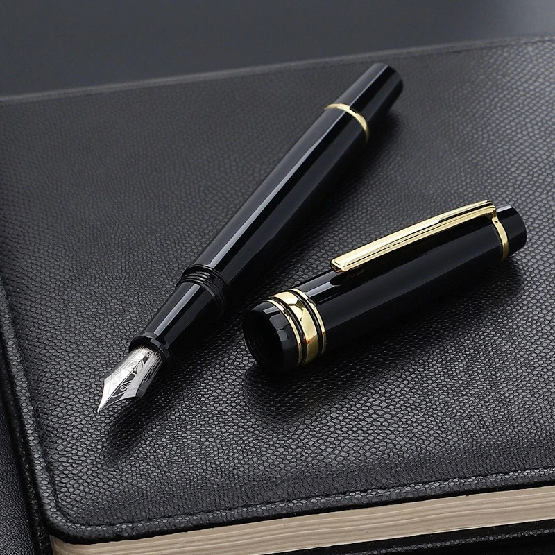 35 nib business pen black metal signature pen bright tip ink bag pen
35 nib business pen black metal signature pen bright tip ink bag pen