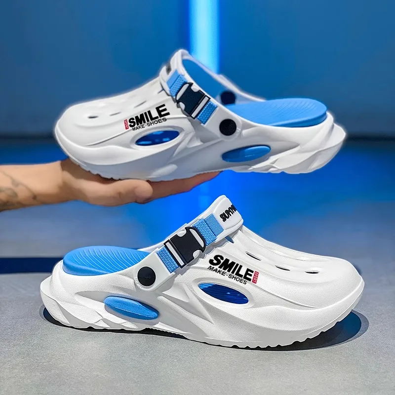 Men's Summer Outdoor Anti-slip Thick Bottomed Clog Slippers Office Driving Dual-use Sports Beach Sandals Breathable EVA Slippers
Men's Summer Outdoor Anti-slip Thick Bottomed Clog Slippers Office Driving Dual-use Sports Beach Sandals Breathable EVA Slippers