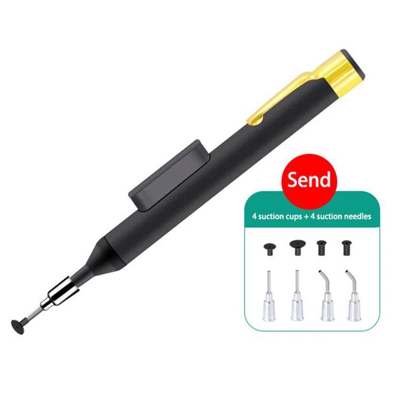 Ручное антистатическое всасывающее устройство IC-чипа с 4 всасывающими головками, паяльным насосом и паяльным инструментом.
Ручное антистатическое всасывающее устройство IC-чипа с 4 всасывающими головками, паяльным насосом и паяльным инструментом.