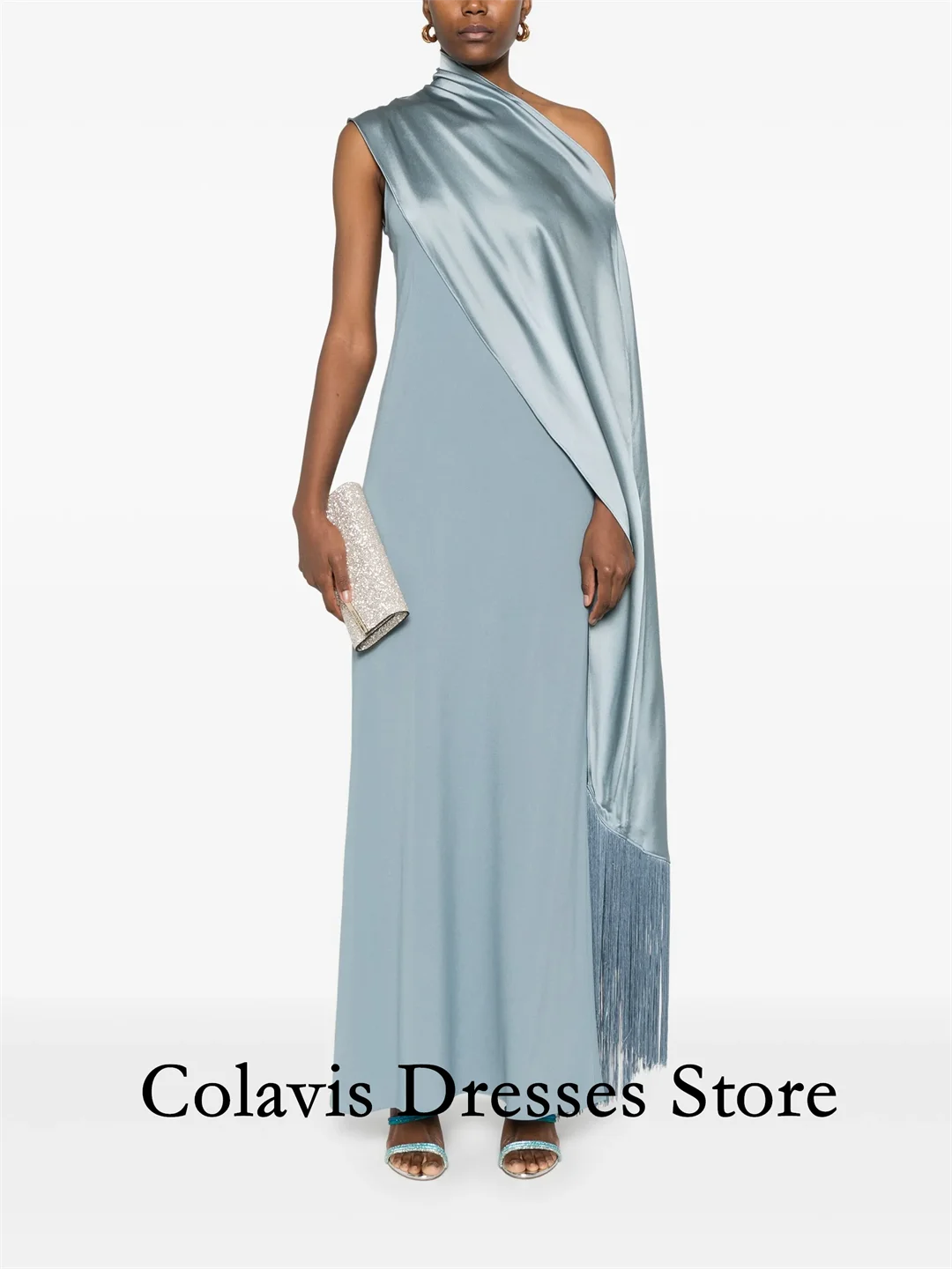 2025 Индивидуальные небесно-голубые длинные платья русалки с кисточками без рукавов для выпускного вечера Вечернее платье Женские вечерние платья Вечернее платье 
2025 Индивидуальные небесно-голубые длинные платья русалки с кисточками без рукавов для выпускного вечера Вечернее платье Женские вечерние платья Вечернее платье