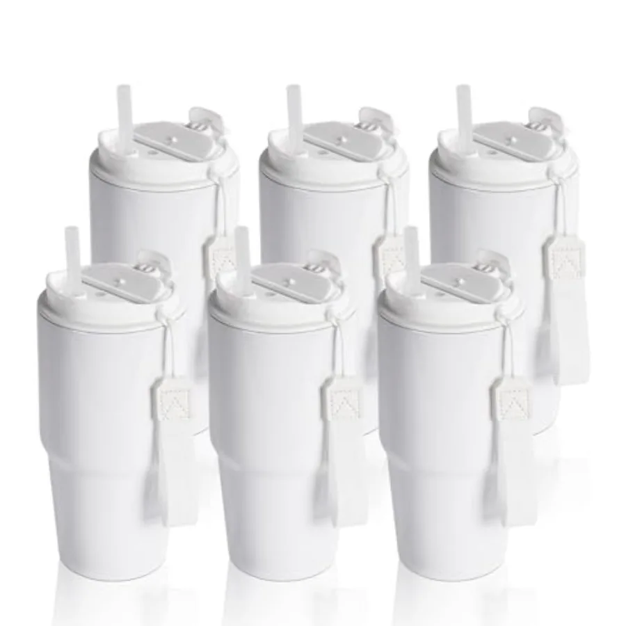 6 Pack Sublimation Tumblers 20 OZ White Blanks with Lid and Plastic Straw Portable String, Stainless Steel Coffee Cups for Tumb
6 Pack Sublimation Tumblers 20 OZ White Blanks with Lid and Plastic Straw Portable String, Stainless Steel Coffee Cups for Tumb