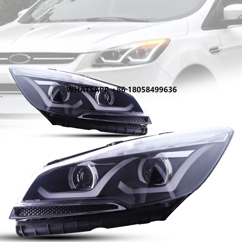 LED Headlight with DRL Hid Head Lamp Angel Eye Bi Xenon Beam Accessories for 2014-2016 for FORD KUGA Escape Halogen Xenon Headli
LED Headlight with DRL Hid Head Lamp Angel Eye Bi Xenon Beam Accessories for 2014-2016 for FORD KUGA Escape Halogen Xenon Headli