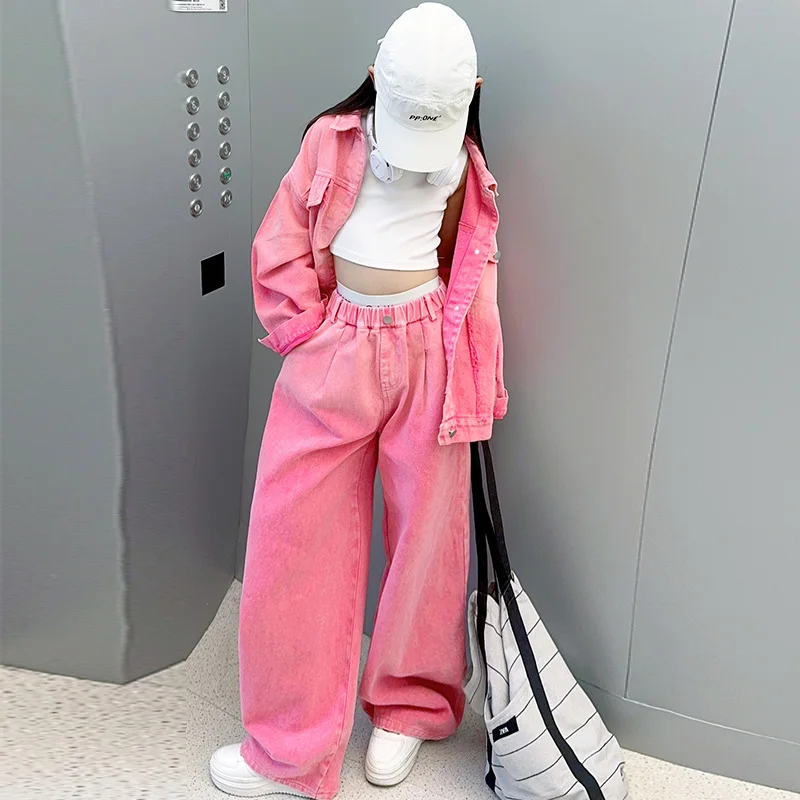2024 Autumn New Arrival Girl Cowboy Set Fashion Jeans Jacket Suit Fashion Loose Gradient Coat+Pants Kids Denim Two-piece Outfits
2024 Autumn New Arrival Girl Cowboy Set Fashion Jeans Jacket Suit Fashion Loose Gradient Coat+Pants Kids Denim Two-piece Outfits