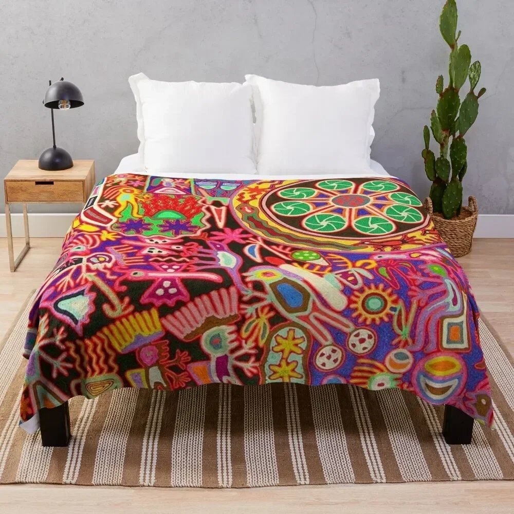 Mexican Colorful Huichol | Mexican Blanket Design | Large Cozy King Size | Vintage Folk Art - Throw Blanket
Mexican Colorful Huichol | Mexican Blanket Design | Large Cozy King Size | Vintage Folk Art - Throw Blanket