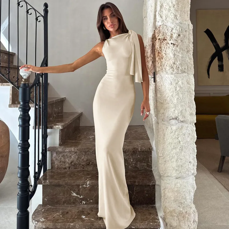 Tuularose Elegant Tie Long Dress Women's Sexy Strapless Bandage Sleeveless Slim Long Dress Solid 2025 Female Party Evening Dress
Tuularose Elegant Tie Long Dress Women's Sexy Strapless Bandage Sleeveless Slim Long Dress Solid 2025 Female Party Evening Dress