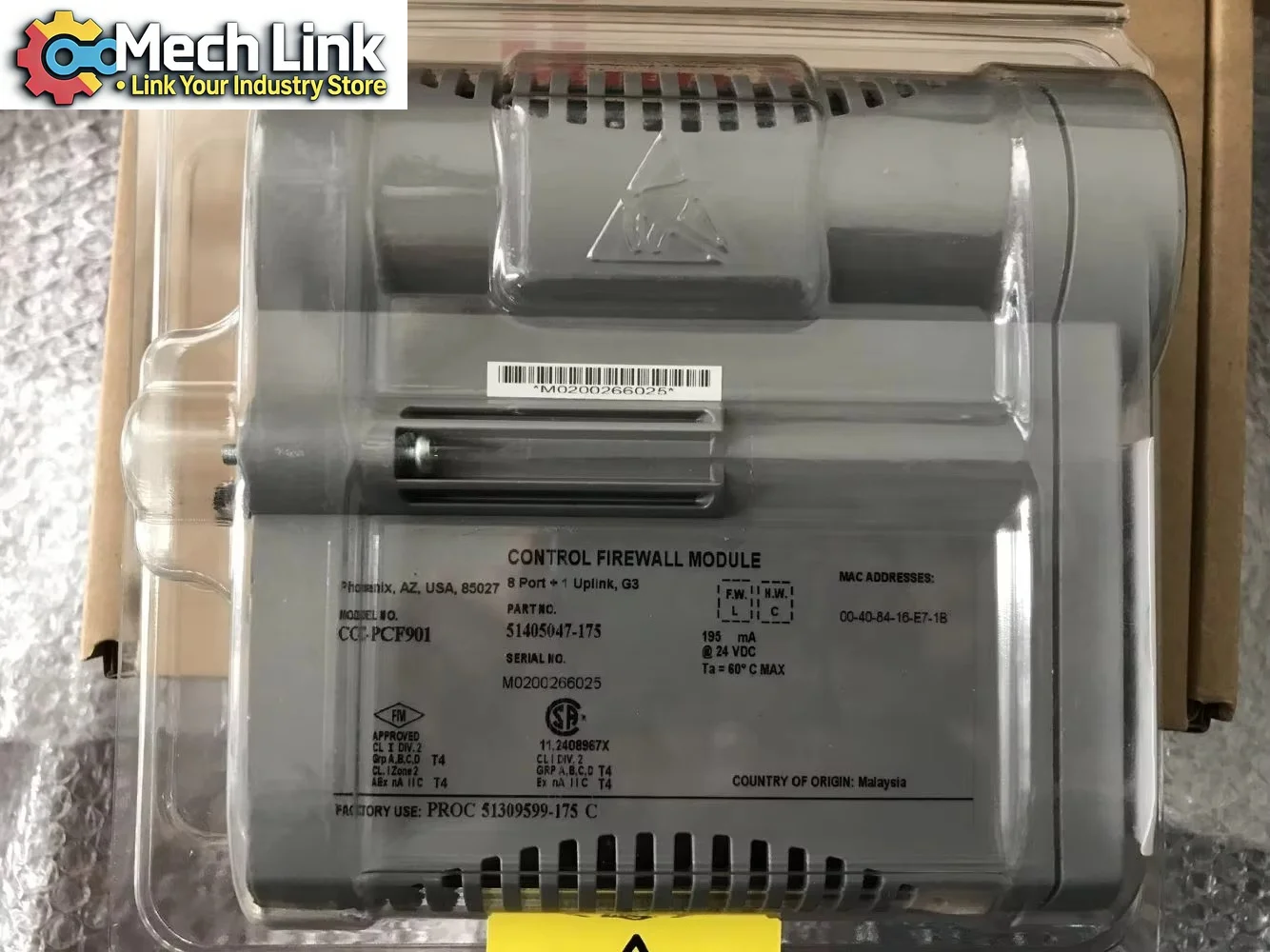 Original CC-PCF901 Control Firewall Module 8 Port + 1 Uplink G3
Original CC-PCF901 Control Firewall Module 8 Port + 1 Uplink G3