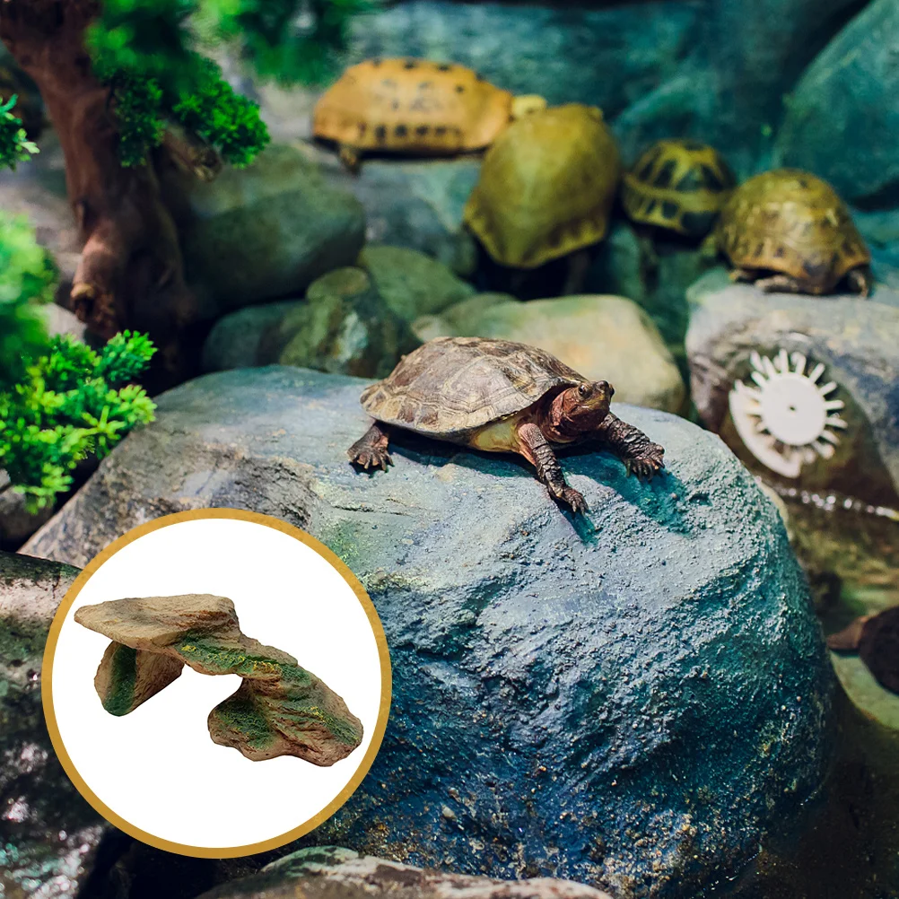 Resin Turtle Basking Platform Reptile Rock Decor Realistic Reptile Hideout Shelter for Desert Landscape Aquarium Views
Resin Turtle Basking Platform Reptile Rock Decor Realistic Reptile Hideout Shelter for Desert Landscape Aquarium Views