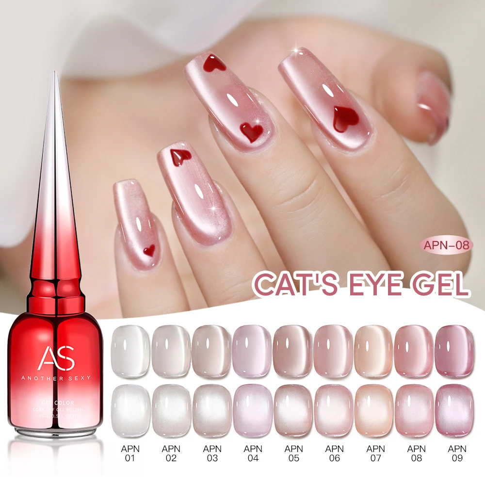 AS Colors Nude Magnetic Cat Eye Гель-лак для ногтей Розовый УФ-светодиод Soak Off Гель-лак Crystal Cat Eye Гель-лак Профессиональная эмаль
AS Colors Nude Magnetic Cat Eye Гель-лак для ногтей Розовый УФ-светодиод Soak Off Гель-лак Crystal Cat Eye Гель-лак Профессиональная эмаль