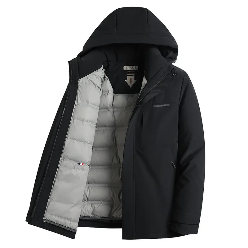 2023 Winter New Down Suit Business Casual Men's Hooded Mid Length Coat Men's Wear
2023 Winter New Down Suit Business Casual Men's Hooded Mid Length Coat Men's Wear