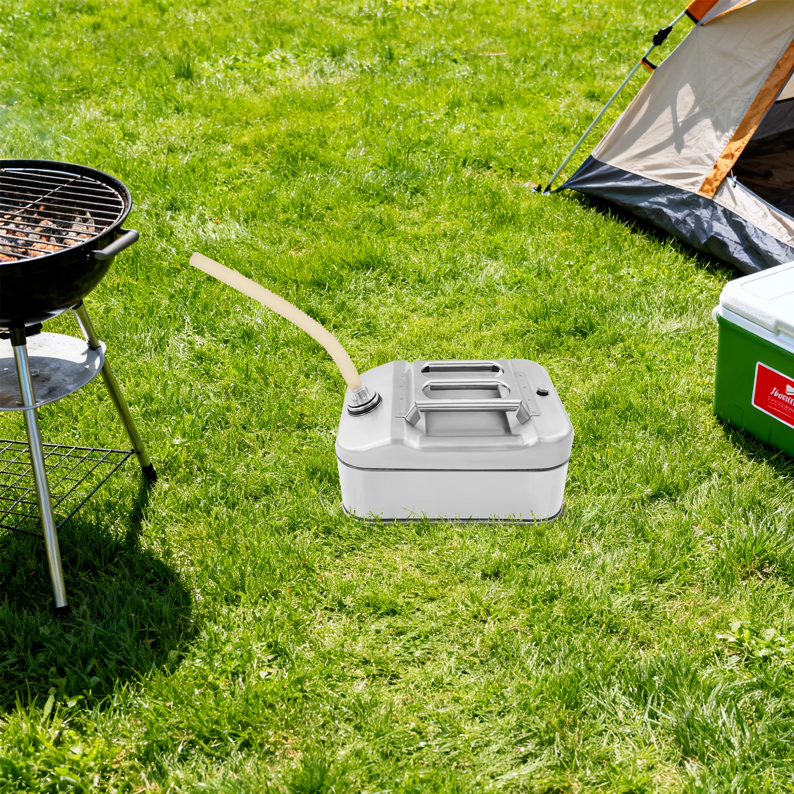 36.5*26*21cm Large Size Stainless Steel Can Metal Camping Can Multifunctional 10L Water Can for Outdoor Camping Industrial Workshops
36.5*26*21cm Large Size Stainless Steel Can Metal Camping Can Multifunctional 10L Water Can for Outdoor Camping Industrial Workshops
