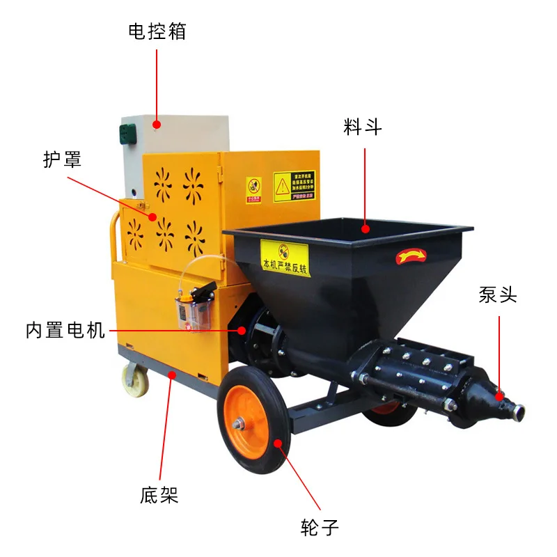 Cement mortar spraying machine Multifunctional putty real stone paint Automatic powder wall machine Inner and outer wall spray
Cement mortar spraying machine Multifunctional putty real stone paint Automatic powder wall machine Inner and outer wall spray