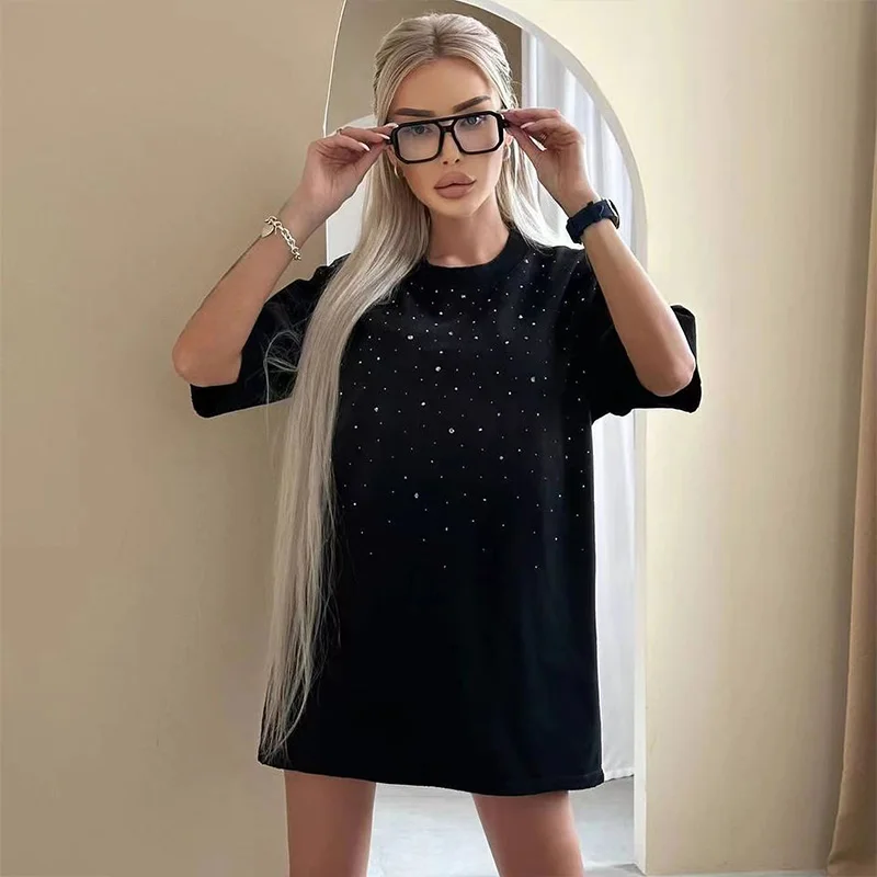 Summer Chic Diamonds High Street Y2K Pure Cotton T-Shirt Women Vintage Loose O-neck Short Sleeve Commute Solid Tops
Summer Chic Diamonds High Street Y2K Pure Cotton T-Shirt Women Vintage Loose O-neck Short Sleeve Commute Solid Tops