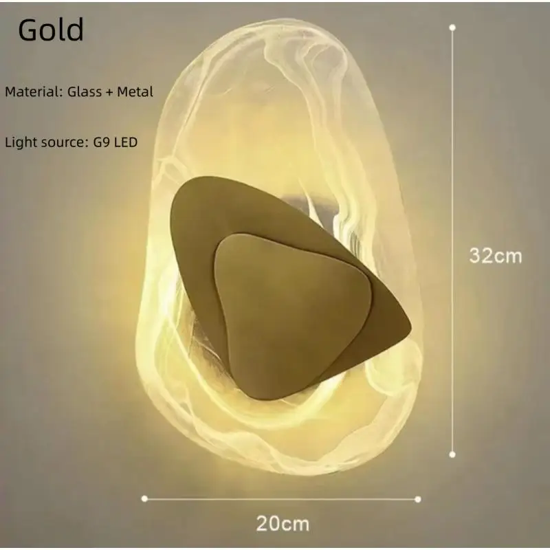 Nordic Modern Luxury Wall Lamp Glass Metal Material Lamp Simple Creative Lamp For Living Room Hallway Bedroom Decoration Light
Nordic Modern Luxury Wall Lamp Glass Metal Material Lamp Simple Creative Lamp For Living Room Hallway Bedroom Decoration Light