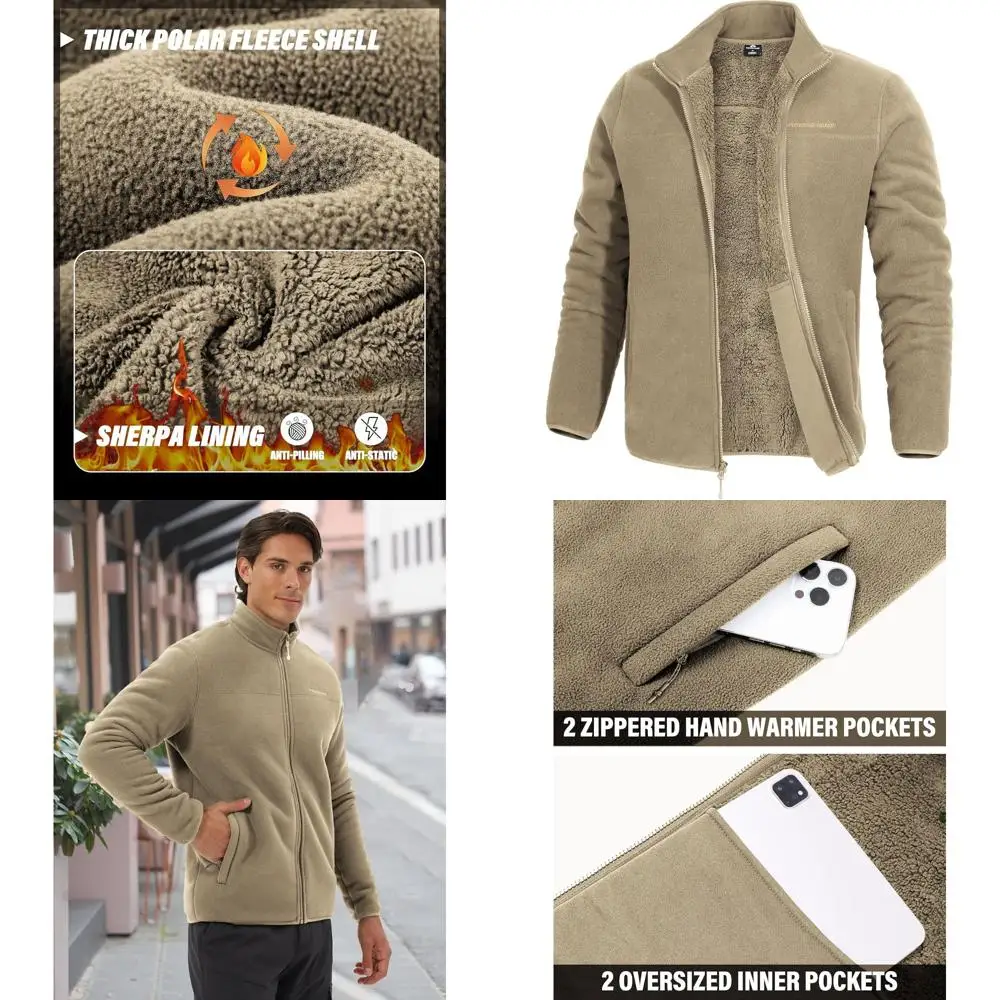 Мужская флисовая куртка Pioneer Camp на подкладке из шерпа, теплая толстая куртка на молнии, мягкая верхняя одежда, зимнее пальто с карманом на молнии
Мужская флисовая куртка Pioneer Camp на подкладке из шерпа, теплая толстая куртка на молнии, мягкая верхняя одежда, зимнее пальто с карманом на молнии