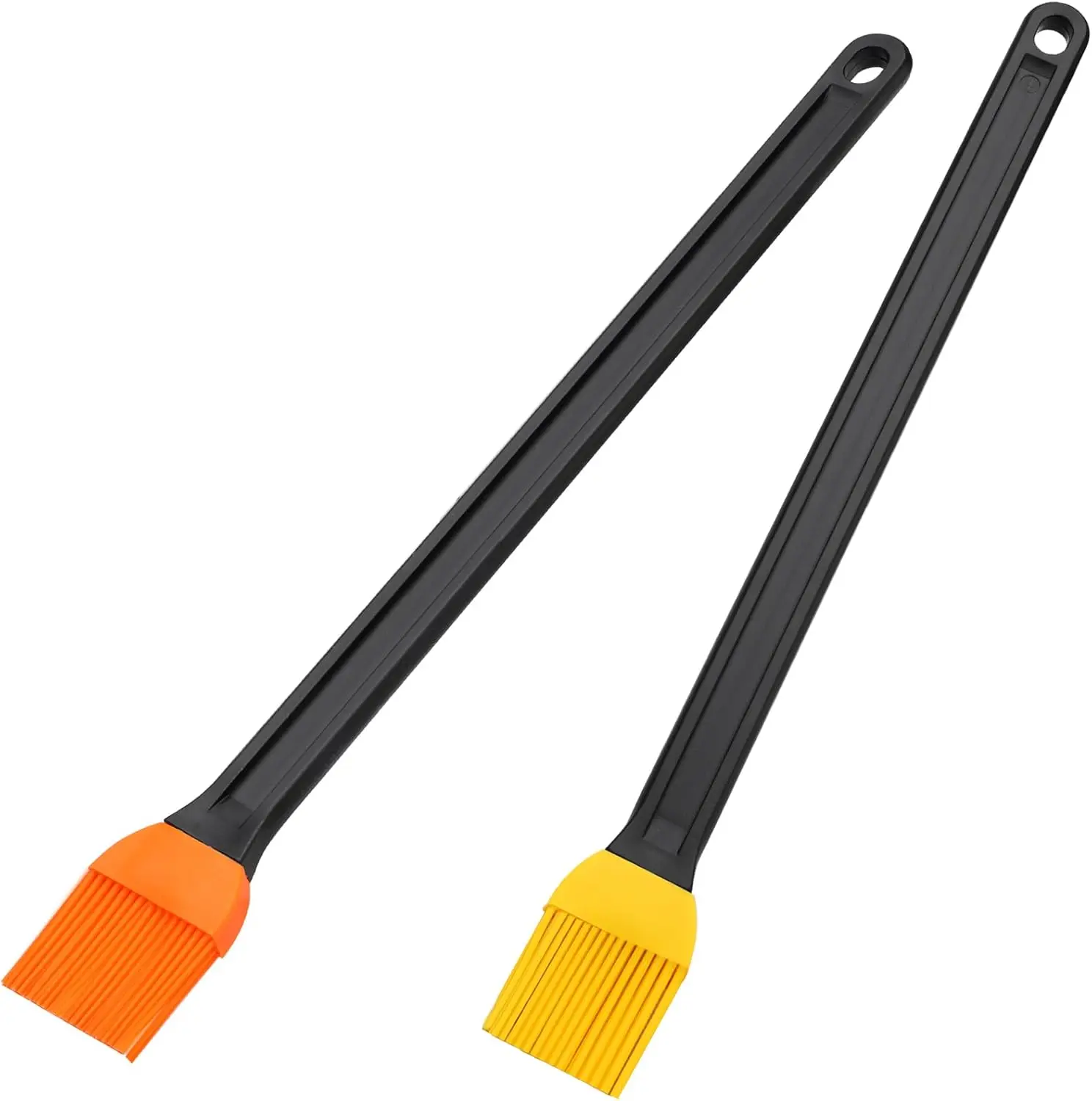 14 Inch Two Tone Silicone Basting Brush, Non Slip Grip Long Handle, Kitchen Brush for BBQ Grilling Baking Roasting Saucing
14 Inch Two Tone Silicone Basting Brush, Non Slip Grip Long Handle, Kitchen Brush for BBQ Grilling Baking Roasting Saucing