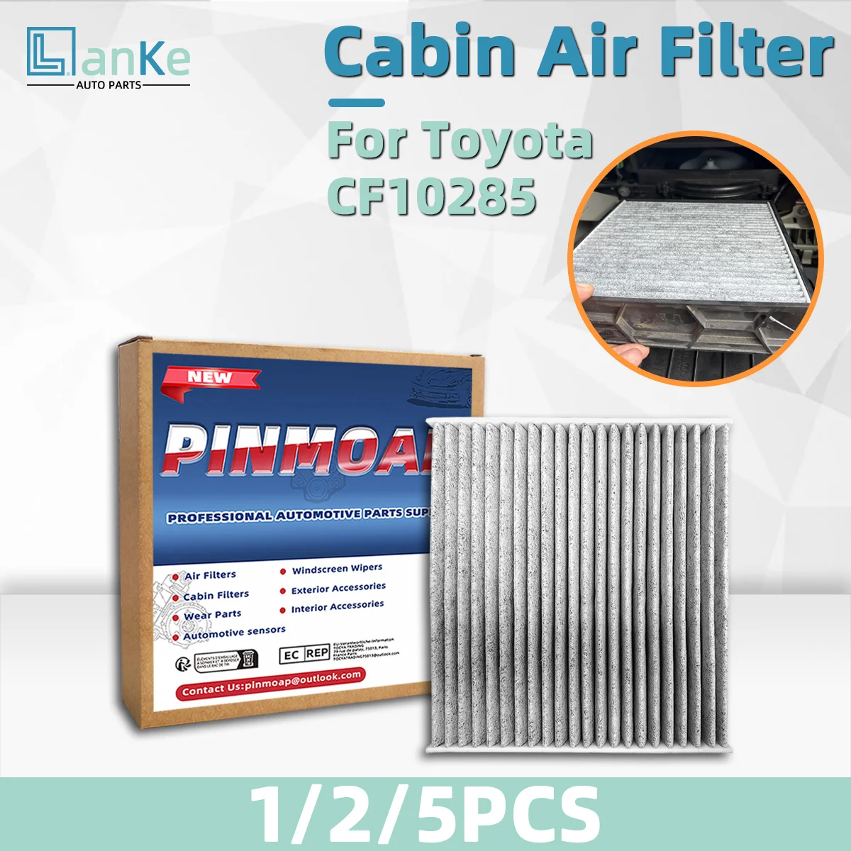Cabin Air Filter Fit For Toyota 4runner Corolla Im 87139-02020 87139-06080 CF10285 Air Conditioning Filter Car Replacement Parts
Cabin Air Filter Fit For Toyota 4runner Corolla Im 87139-02020 87139-06080 CF10285 Air Conditioning Filter Car Replacement Parts
