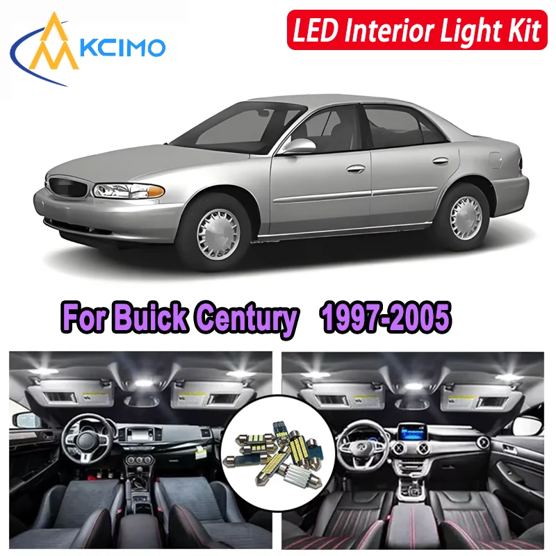 Kcimo LED For Buick Century (1997-2005) Premium Bright LED Interior Dome Map Trunk Light Kit Car Led Lamps Car LED Lights Canbus 
Kcimo LED For Buick Century (1997-2005) Premium Bright LED Interior Dome Map Trunk Light Kit Car Led Lamps Car LED Lights Canbus