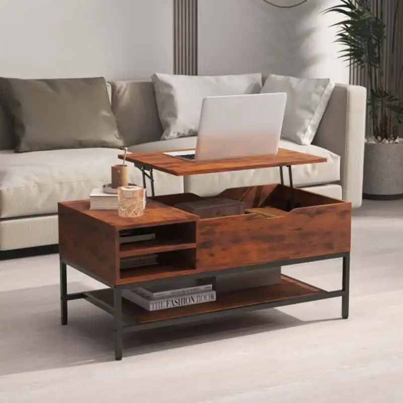 Lift Top Coffee Table with Hidden Compartment and Removable Storage Shelf-Rustic Brown
Lift Top Coffee Table with Hidden Compartment and Removable Storage Shelf-Rustic Brown
