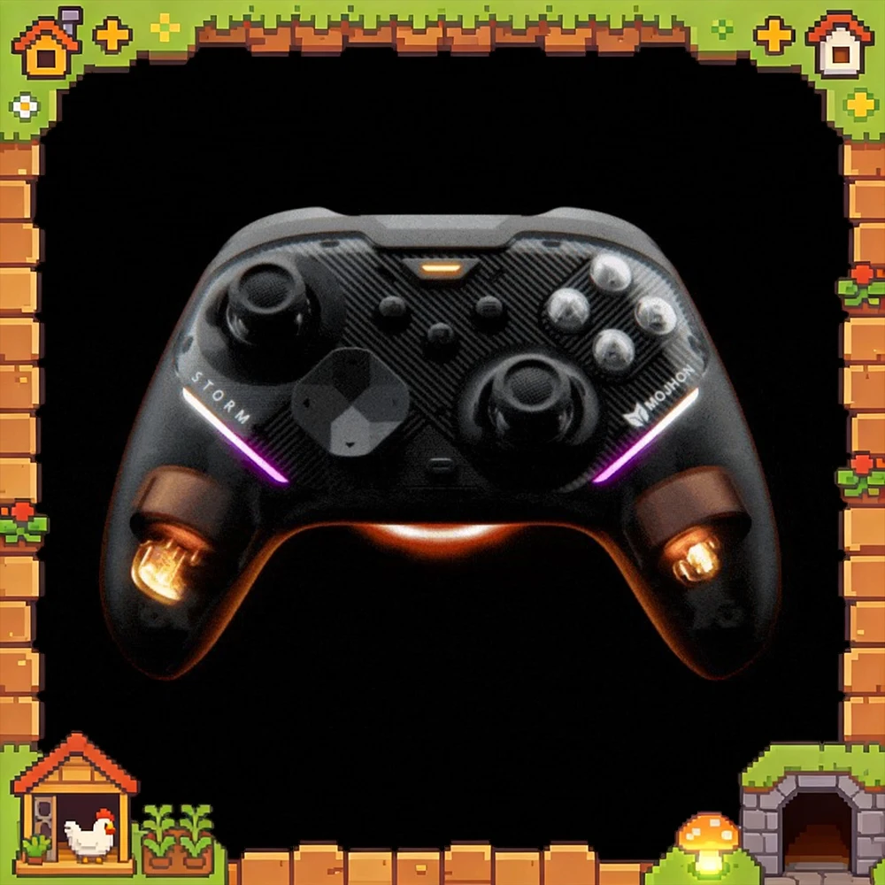 MOJHON Gale2 Gamepads Wireless Three Mods Dual-mode Hall Trigger Game Handles 1KHZ Sensory Rate Of Return PC Accessories Gifts
MOJHON Gale2 Gamepads Wireless Three Mods Dual-mode Hall Trigger Game Handles 1KHZ Sensory Rate Of Return PC Accessories Gifts