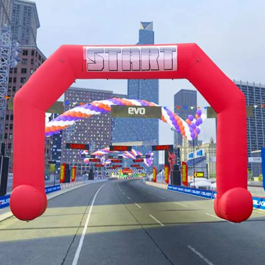 20ft Start Finish Line Inflatable Arch Red with Powerful Blower, Hexagon Inflatable Archway for Race Outdoor Advertising Commer
20ft Start Finish Line Inflatable Arch Red with Powerful Blower, Hexagon Inflatable Archway for Race Outdoor Advertising Commer