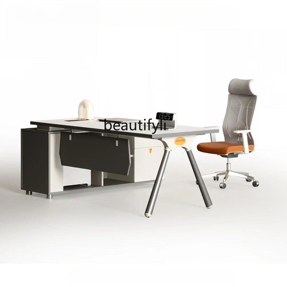 A Office Tables Simple Modern Light Luxury Executive Desk and Chair Combination Fashion Office Desk Minimalist Style
A Office Tables Simple Modern Light Luxury Executive Desk and Chair Combination Fashion Office Desk Minimalist Style