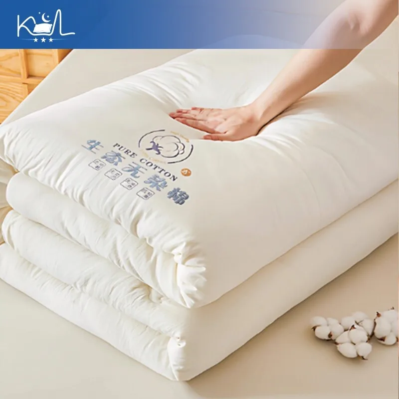 High-end Quilt 100% Pure Cotton Filled Xinjiang Cotton Duvet All Season for Home Dorm
High-end Quilt 100% Pure Cotton Filled Xinjiang Cotton Duvet All Season for Home Dorm