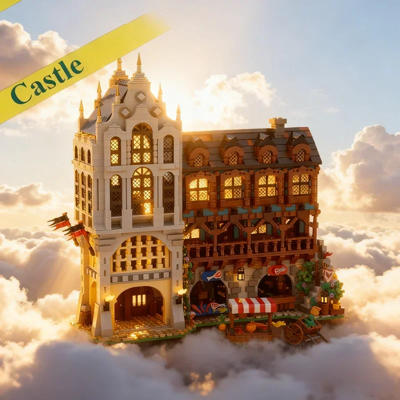 4136pcs MOC Medieval Town Square 3 Castle Model Building Blocks Festival Gifts Construction Toy Creative Education Idea Brick
4136pcs MOC Medieval Town Square 3 Castle Model Building Blocks Festival Gifts Construction Toy Creative Education Idea Brick