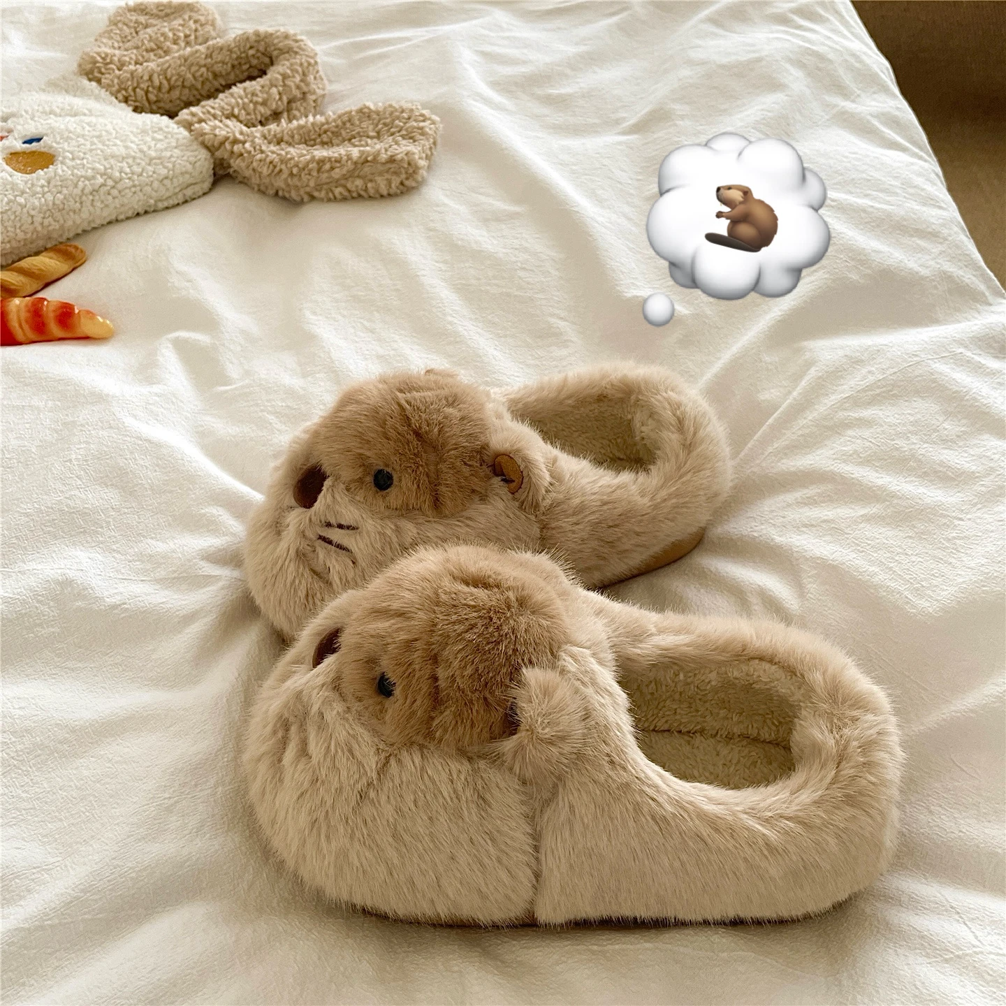 Warm Fleece Lined Cotton Slippers Women's Home Thick Bottomed Clog Style Shoes Soft Ins Cute with Fur Trim Cozy Slip-On Slippers
Warm Fleece Lined Cotton Slippers Women's Home Thick Bottomed Clog Style Shoes Soft Ins Cute with Fur Trim Cozy Slip-On Slippers