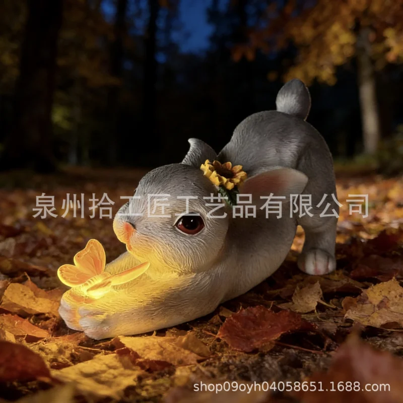 Butterfly Rabbit Solar Light Outdoor Courtyard Garden Night Light Decorative Resin Animal Ornament Craft
Butterfly Rabbit Solar Light Outdoor Courtyard Garden Night Light Decorative Resin Animal Ornament Craft
