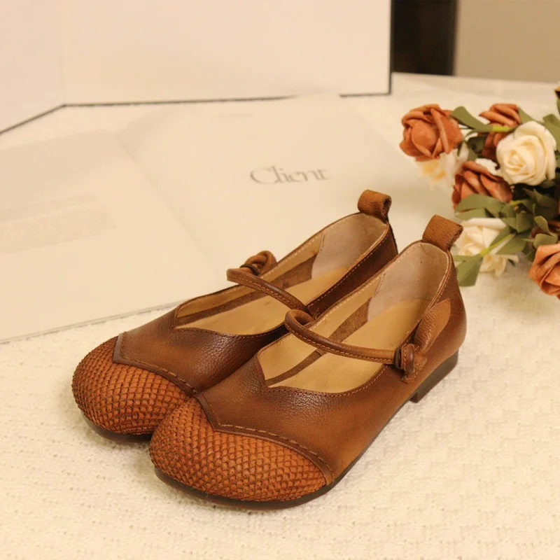 Leather Casual Flat Heel Soft Bottom Floral Vine Women's Single Shoes round Toe Slip-On Spring Fashion Footwear
Leather Casual Flat Heel Soft Bottom Floral Vine Women's Single Shoes round Toe Slip-On Spring Fashion Footwear