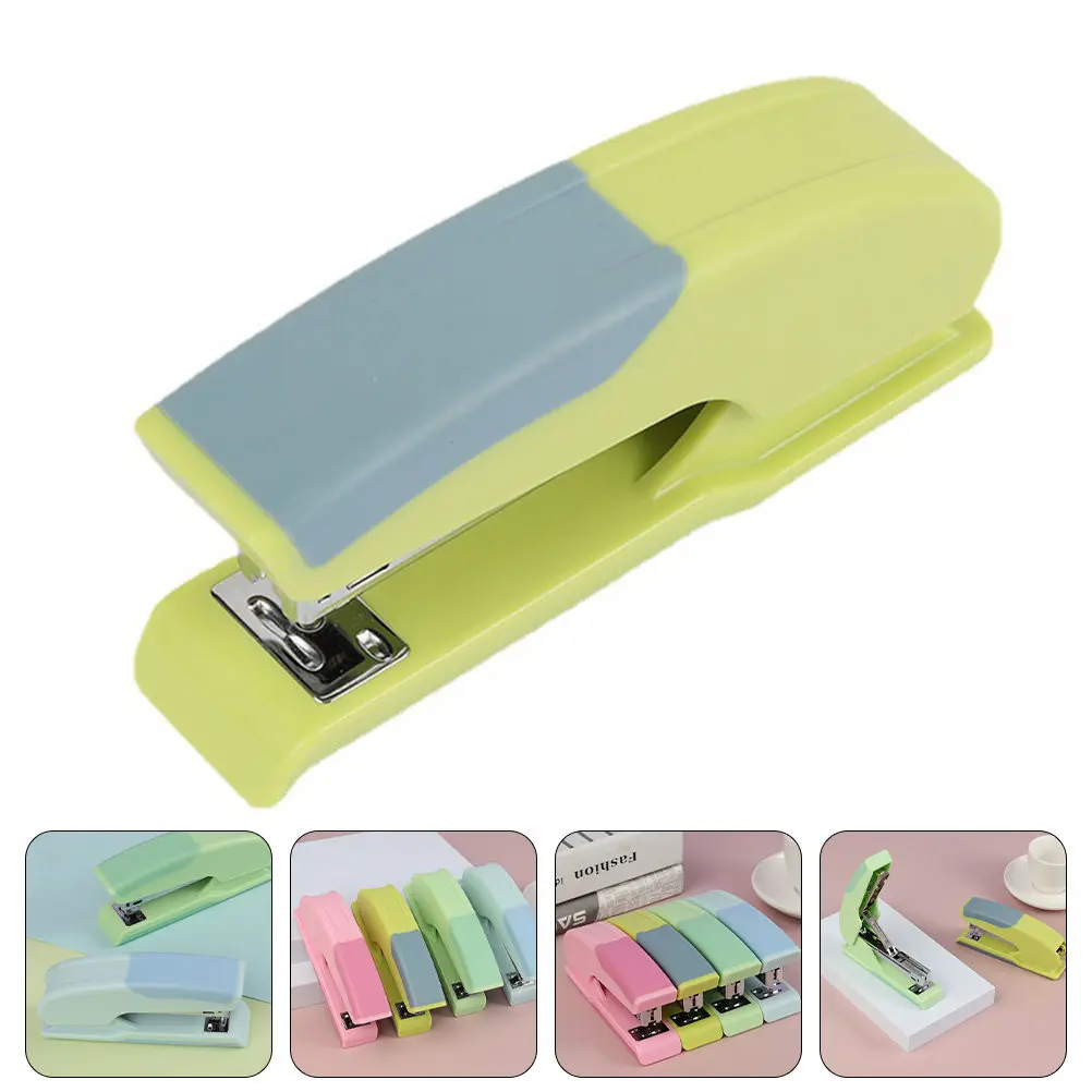 1Pcs High Durability Plastic Stapler Streamlined Design Comfort Grip for Document Paper Binding Desktop Portable Office Supplies
1Pcs High Durability Plastic Stapler Streamlined Design Comfort Grip for Document Paper Binding Desktop Portable Office Supplies