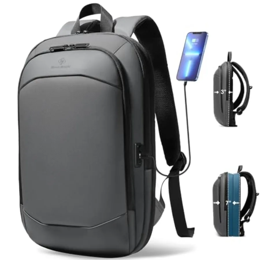 Business Backpack for Men, Slim and Expandable Waterproof Travel Laptop Backpack with USB Charger Port
Business Backpack for Men, Slim and Expandable Waterproof Travel Laptop Backpack with USB Charger Port