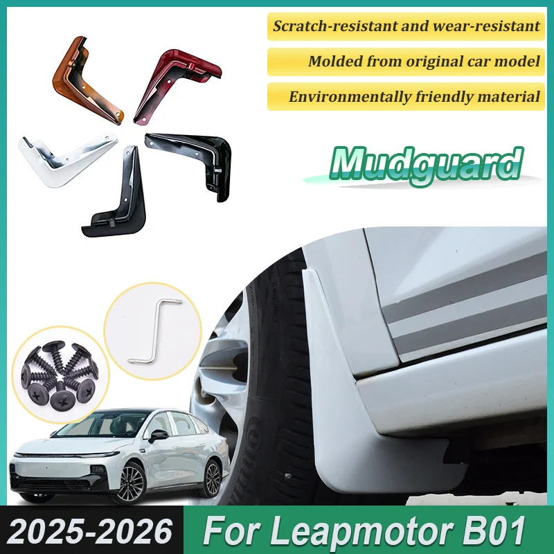 4PCS Painted For Leapmotor Accessories B01 2025 2026 Front Mud Flaps Rear Muds Anti-Splash Guards Fender Flares Car Accessories
4PCS Painted For Leapmotor Accessories B01 2025 2026 Front Mud Flaps Rear Muds Anti-Splash Guards Fender Flares Car Accessories