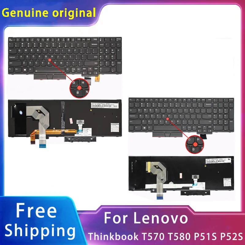 New For Lenovo Thinkbook T570 T580 P51S P52S Replacemen Laptop Accessories Keyboard With Mouse Rod With Backlight
New For Lenovo Thinkbook T570 T580 P51S P52S Replacemen Laptop Accessories Keyboard With Mouse Rod With Backlight